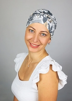 Turban s odnímatelným kšiltem - šedý vzor.jpg